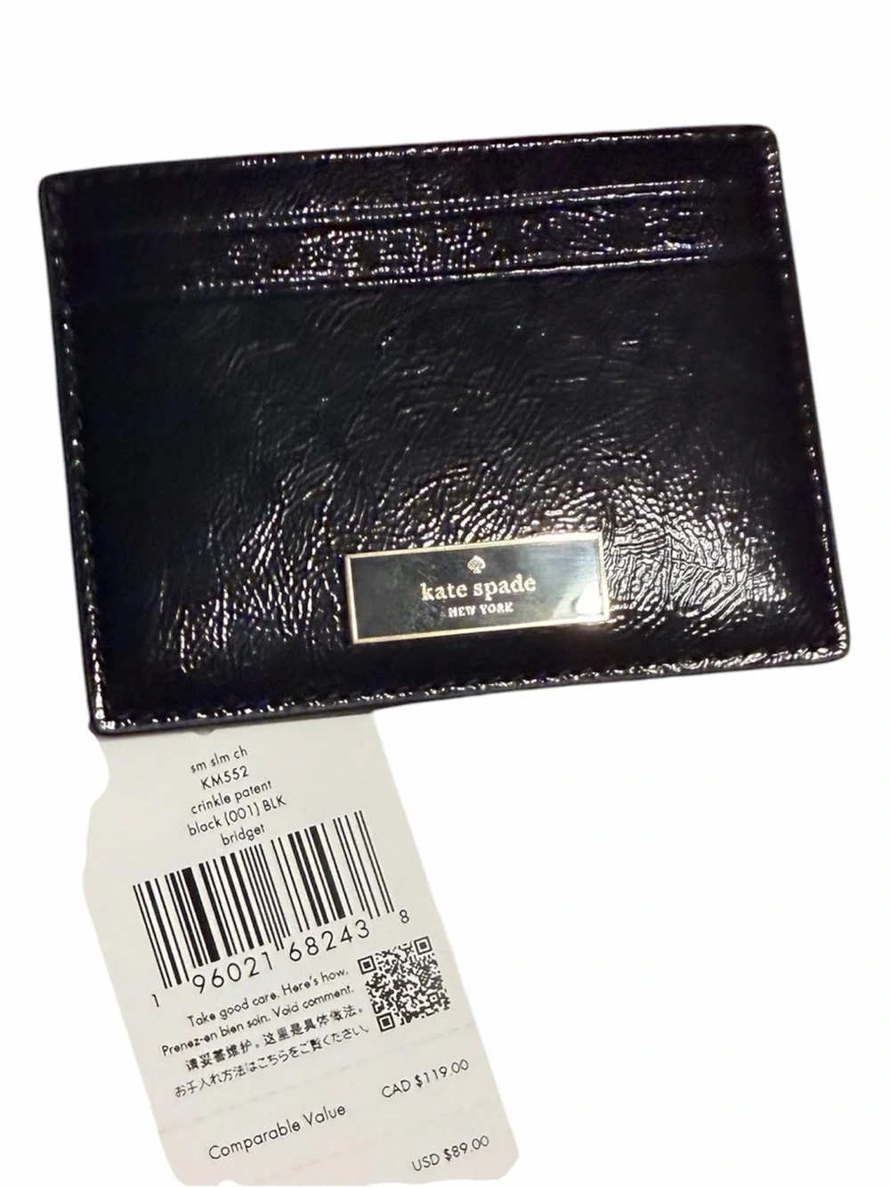 kate spade sleek patent
